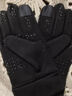罗维利特手套男夏季防晒防风保暖加绒触屏户外骑行二指摩托车外卖半指漏指 二指加厚黑色 均码有弹力 实拍图