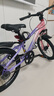 凤凰山地自行车男女变速山地车碟刹青少年儿童自行车学生单车 星际 粉紫【单速+辐条轮】 18寸【适合120-155cm】 实拍图