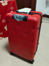 不莱玫行李箱拉杆箱旅行箱子大容量女学生男结婚托运密码箱26英寸 红色 实拍图