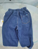Classic Teddy男童裤子儿童牛仔裤中大童装春秋季长裤秋装新款衣服 简约立体小熊牛仔蓝 130 实拍图