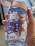 乐扣乐扣（LOCK&LOCK）手拎儿童吸管杯学生塑料水杯户外便携运动杯tritan材质 蓝色400ml 实拍图