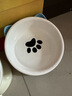 憨憨乐园猫碗陶瓷猫粮双碗斜口狗碗狗盆狗粮宠物幼猫咪吃饭食盆喝水喂食 实拍图