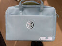 华硕天选5电脑包天选6电脑包笔记本单肩包天选4/3斜挎包15.6英寸 灰色 渐变带字 【气囊防震双层】 16英寸可放38厘米键盘 实拍图
