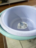 茶花（CHAHUA）塑料盆洗脸盆加厚加深家用加深学生宿舍洗衣服盆子洗脚盆塑料盆 1个装【39cm蓝色】 加厚加深 实拍图