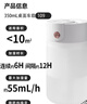 海纳斯（HANASS）加湿器 迷你小巧小型轻音加湿伴侣 空调房家用办公室桌面 上加水 USB插电便携车载 MYX-109 实拍图