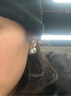 DAISY DREAM赵露思同款双面珍珠耳环女前后两戴轻奢耳钉高级耳饰品S925银针 灰色大小珍珠耳环【925银针】 实拍图