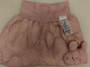 巴拉巴拉童装婴儿羽绒裤男童长裤女童裤子冬装保暖裤宝宝高腰护肚萌趣可爱 粉红兔兔-白鸭绒 209425108207 90 cm-充绒量23g 实拍图