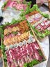 威尔基野餐盒牛皮纸打包盒春游露营盒野餐盒子烤肉餐具一次性下午茶餐盒 【大号餐盒+防油纸】5套 实拍图