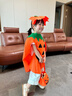 甜蜜点万圣节服装儿童男女孩cosplay服饰装扮南瓜服披风演出道具装饰 实拍图