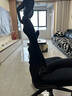 得力（deli）KF235 家用办公椅 折叠学习椅 人体工学椅学生宿舍电竞椅 黑 实拍图