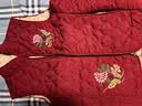 俞兆林中老年女装秋冬装妈妈装坎肩奶奶装红色棉马甲老人衣服 Y54O516 实拍图