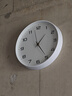 京东京造 木语系列挂钟 钟表挂墙时钟客厅2025年新款电子钟30cm可可白 实拍图