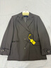 三彩【烟岚云影】2025秋款新中式宽松西装外套盘扣中长上衣C 矿石灰 L 165/88A 实拍图