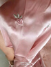 丝界真丝睡裙女桑蚕丝宽松短袖公主睡衣裙纯色绣花家居服节日礼物 实拍图