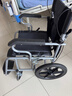 恒倍舒手动轮椅轻便折叠脚踏手推车老人便携式家用旅行代步车HZB-01G 轻便折叠小轮款（仅10KG） 实拍图