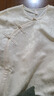 纳薇（naivee）春夏东方简奢风新中式小众肌理感枯笔提花斜襟圆领落肩短上衣衬衫 乳白（建议拍小一码） M 160/84A 实拍图