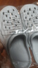 洞洞鞋凉拖鞋男士外穿EVA拖鞋女拖鞋软底一字拖男沙滩鞋居家凉拖 灰色 42 -43 实拍图