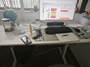 喜米莱【热卖款式】电动升降桌电脑电竞桌台式学习书桌实木办公直播桌子 【单电机】奶油白+白腿18mm桌面 长160宽70高75cm 实拍图
