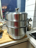 美厨（maxcook）蒸锅 304不锈钢32CM三层蒸锅 加厚复底汤锅 燃气电磁炉通用MCZ221 实拍图