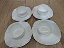 斯凯绨（Sky Top）碗盘碟陶瓷餐具套装骨瓷纯白家用乔迁微波炉4人份8头方形 实拍图