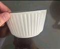 唯铭诺陶瓷家用米饭碗北欧简约碗勺面碗汤碗甜品碗加厚防烫竖纹两碗两勺 实拍图