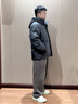 波司登（BOSIDENG）冬季羽绒服男士宽松短款休闲加厚连帽圆领休闲百搭外套 【店长推荐】星尘灰8F63 XL 185/104A 体重约155-170斤 实拍图