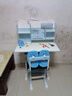 忆瞳儿童学习桌小学生家用写字书桌小孩写作业专用桌子可升降桌椅套装 80至臻蓝-环保桌椅-阅+矫+台灯 实拍图