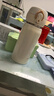 膳魔师（THERMOS）保温杯316钢350ml男女士儿童水杯学生感恩节礼物JNL-350S象牙白 实拍图