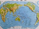 3D凹凸立体中国世界地形图套装8开（赠双面防水撕不烂桌面地图） 实拍图