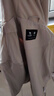 骆驼（CAMEL）薄绒风衣男户外防泼水防风夹克外套 J13CZ0L7070A 浅卡其 XXL 实拍图