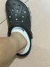 卡骆驰（CROCS）洞洞鞋贝雅卡骆班轻便耐磨一脚蹬休闲鞋|205089 黑色/白色-066 40 (250mm) 实拍图