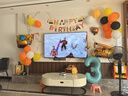 酷依宝汽车主题儿童周岁生日场景布置装饰男孩宝宝气球派对电视投屏背景 实拍图