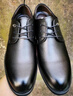 宜驰（EGCHI）皮鞋男士商务休闲正装英伦耐磨舒适通勤鞋子男 1618-G 黑色 42 实拍图