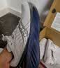 SAUCONY【彭于晏同款】索康尼胜利22专业强缓震跑鞋男厚底跑步鞋运动鞋男 白深兰218 44 实拍图