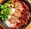 黔五福贵州米粉水城羊肉粉贵州特产米粉米线贵阳花溪牛肉粉方便速食 水城羊肉粉618g*2包 实拍图