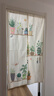 迪茵门帘布艺隔断帘帘子卧室卫生间免打孔布帘 分片清新绿植85*150cm 实拍图