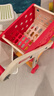 欣格购物车玩具儿童过家家收纳仿真趣味手推车学步模拟超市厨房买菜蔬菜水果大号26件套3-4岁女孩生日礼物红 实拍图