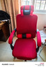 舒客艺家 电脑椅 办公椅子电竞椅家用人体工学网布椅主播椅子 靠背椅 转椅 红色可躺+搁脚 实拍图