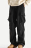 Homlean美式机能伞兵工装裤男春夏宽松直筒户外休闲登山裤ONE1黑色2XL 实拍图