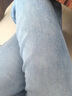 真维斯（JEANSWEST）牛仔裤女2025秋季显瘦高腰拖地直筒宽松阔腿裤潮流百搭浅蓝XL 实拍图