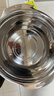炊大皇 304不锈钢盆筛套装 洗菜盆和面盆调料腌肉盆米筛31cm2件套 实拍图