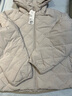 优衣库女装PUFFTECH空气棉服连帽外套/25秋冬新款478571 30 浅米色 XL 实拍图