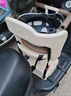 百幻电动车儿童座椅前置电瓶摩托车坐椅电车通用安全宝宝婴儿小孩坐凳 全包款【米白色】可升降减震 实拍图