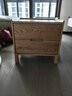 源氏木语实木床头柜北欧卧室收纳柜储物柜橡木床边柜0.45米双抽床头柜 实拍图
