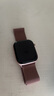 Apple/苹果 Watch Series 10 智能手表GPS款46毫米玫瑰金色铝金属表壳淡桃粉色运动型表带S/M MX293CH/B 实拍图