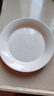 松发瓷器家用陶瓷碗碟简约纯白米饭碗盘子餐具简瓷釉下彩碗盘组合 简瓷8.5英寸深盘2个装 实拍图