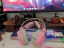 西伯利亚（XIBERIA）S21 游戏耳机头戴式 电脑电竞有线耳机耳麦 7.1声道线控不求人主播吃鸡听声辨位绝地求生耳机带麦 S21U糖果粉【USB电脑主播版】 实拍图