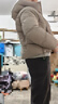 坦博尔羽绒服女短款连帽显瘦小个子女士羽绒面包服530360D 松木棕 165  实拍图