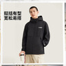 李宁加绒保暖运动风衣男女25秋冬季防泼水宽松连帽运动外套AFDVG11 实拍图