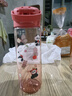 膳魔师（THERMOS）儿童水杯tritan便携塑料直饮杯小学生开学必备小熊猫水壶600ml红 实拍图